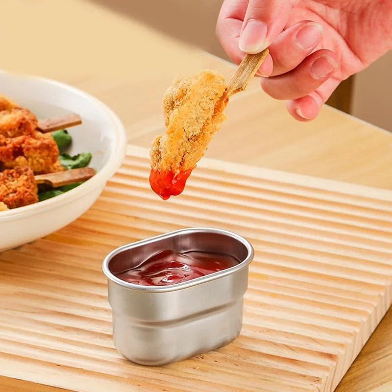 ست ظروف اسنک استیل ضد زنگ CasRmia، جعبه اسنک ضد نشت برای کودکان، ظروف نگهداری مواد غذایی قابل انباشت با درب، جعبه ناهار قابل حمل برای مدرسه، قابل استفاده مجدد، قابل حمل، سه سایز (آبی دریاچه ای)