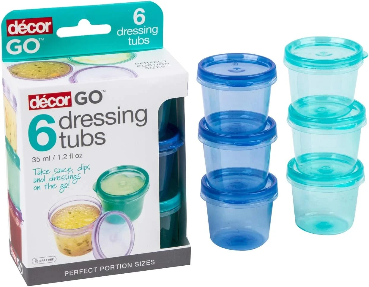 ست 6 عددی ظرف سس 35 میلی لیتری دکور