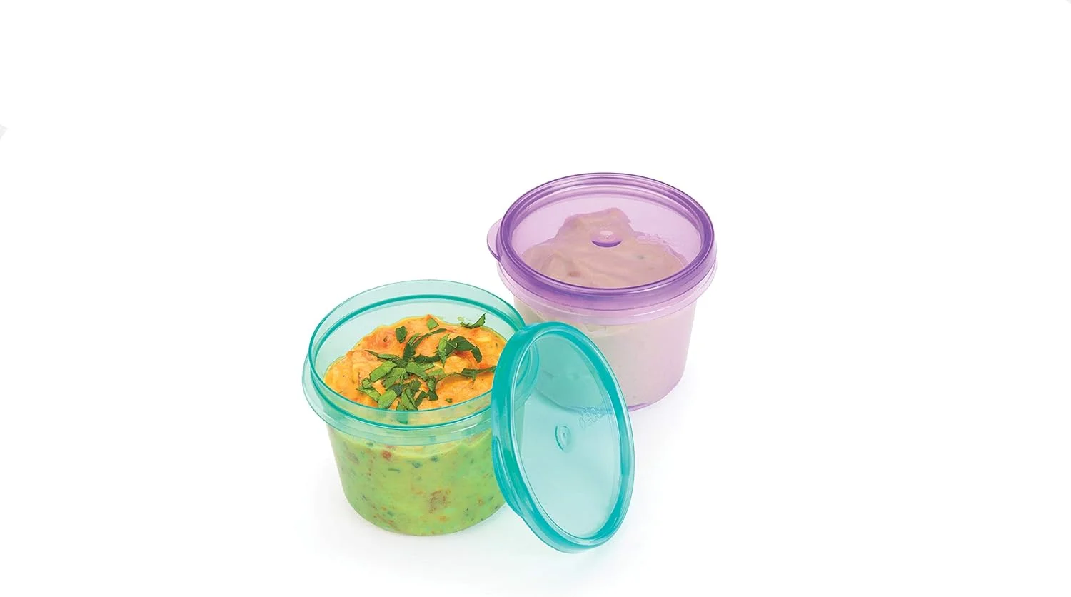 ظروف دیپ 75 میلی لیتری دکور گو، بسته 6 عددی | ایده آل برای آماده سازی غذا | فاقد BPA | قابل استفاده در ماشین ظرفشویی، فریزر و مایکروویو