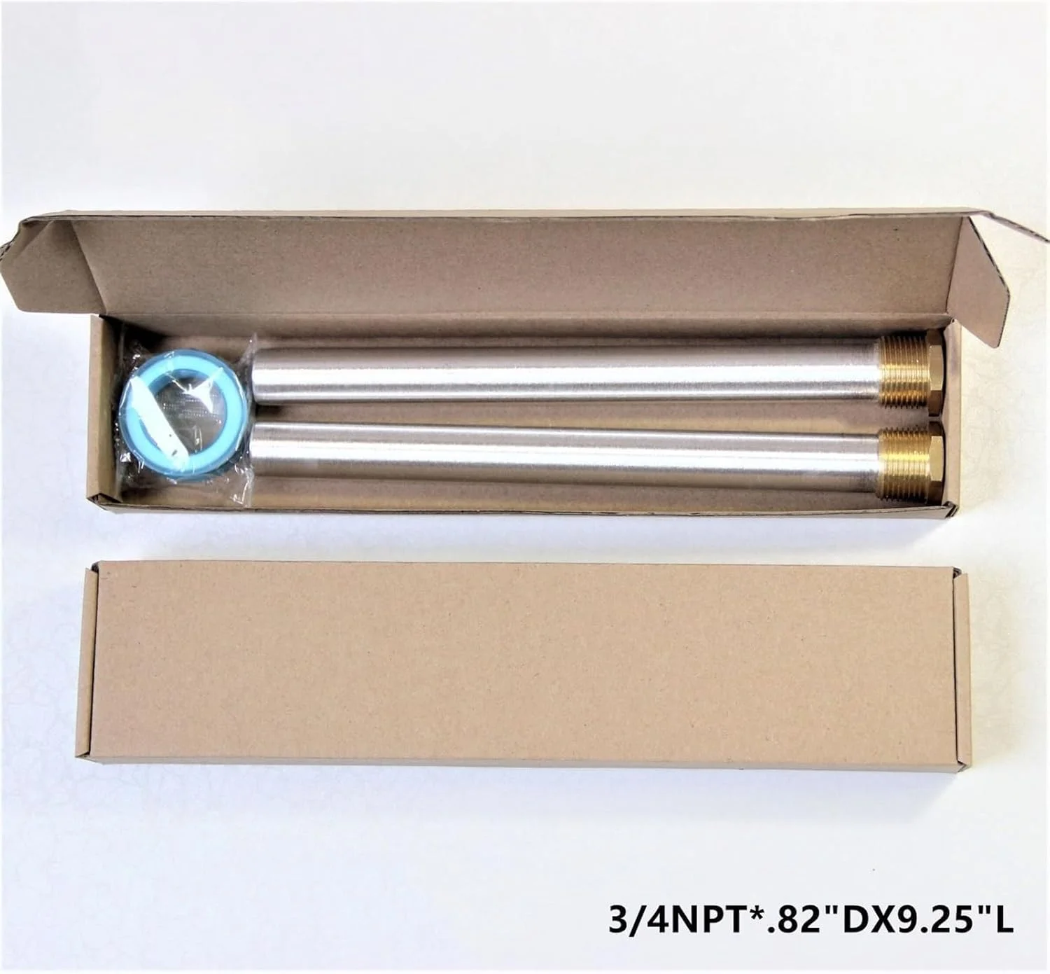 THE WHITE SHOP 2 عدد درپوش تخت مشکی 3/4NPT*18X235/410g، میله های آند آبگرمکن، میله آند برای آبگرمکن های RV، قطعه جایگزین Suburban 232767-3/4"NPT رزوه 26CM طول-منیزیم