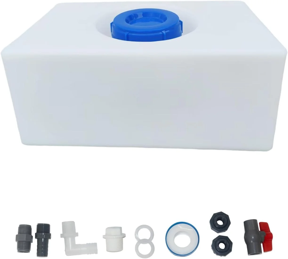 مخزن آب شیرین 35 لیتری TORVA، مخزن آب RV بدون BPA برای نگهداری آب آشامیدنی، ذخیره سازی قابل حمل آب برای لونا (54x33.5x23 سانتی متر)