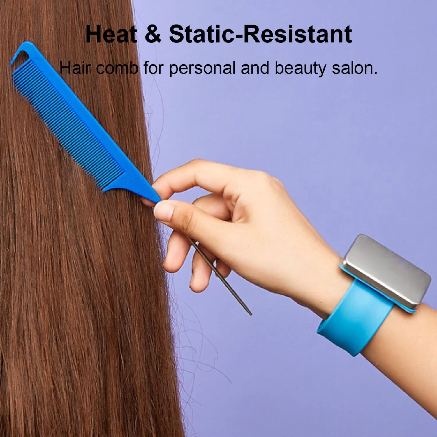 مجموعه شانه مو لابیموس 4 عددی شامل شانه دندانه ریز، شانه دم موشی، شانه برش مو، برس کنترل لبه دو طرفه ضد الکتریسیته ساکن برای آرایشگاه های مردانه و زنانه