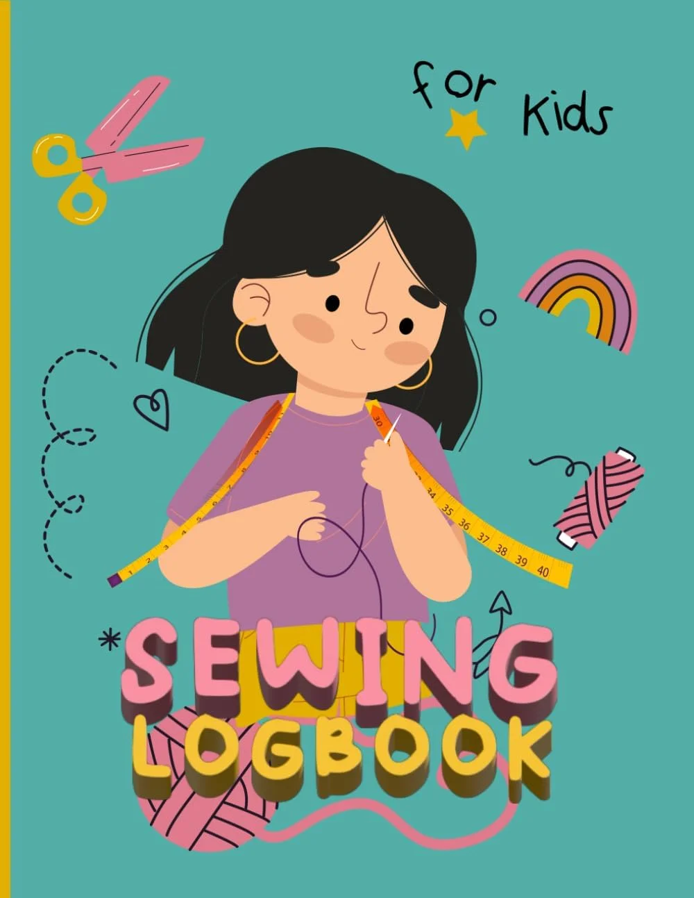 Independently published Sewing Logbook for Kids: Sewing Journal to Record Projects, sketches, stitching, gift for young sewing enthusiasts.