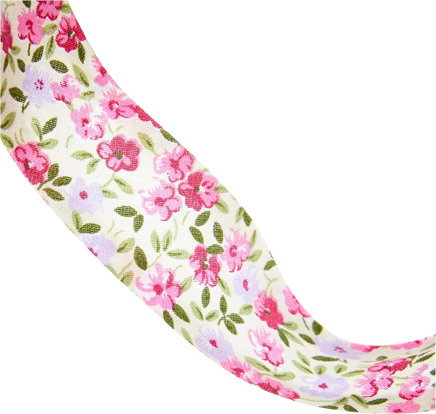 Inastri 25/5/ 5 mm Cotton Bias Binding, Floral 2199 Inastri 25/5/ 5 mm Cotton Bias Binding, Floral 2199