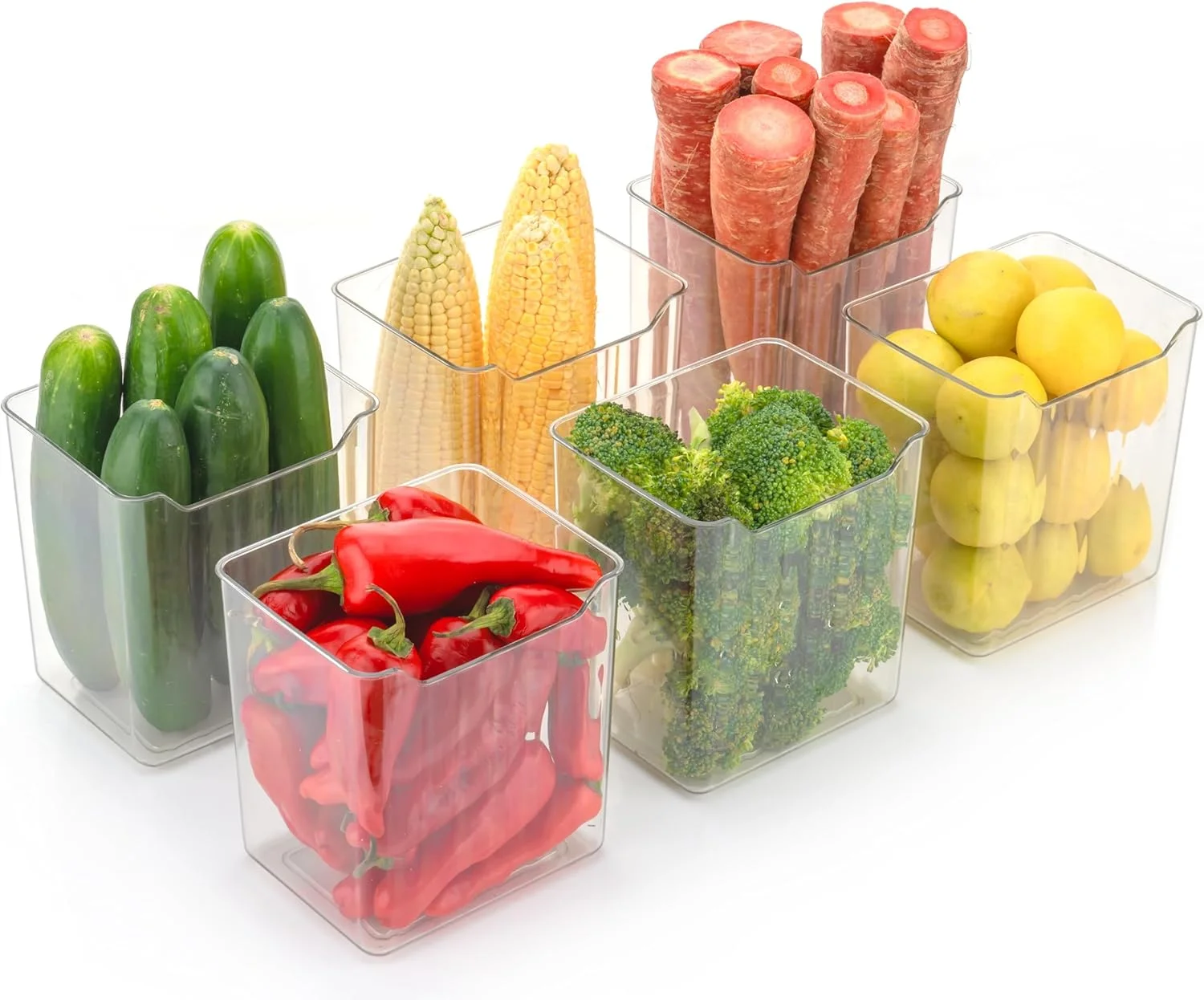 جعبه های نگهداری یخچال Clazkit، ظروف چند منظوره برای نگهداری، سازمان دهنده درب جانبی یخچال صرفه جویی در فضا برای یخچال، آشپزخانه، حمام، لوازم التحریر، لوازم آرایشی - ست 6 عددی شفاف جعبه های نگهداری یخچال Clazkit، ظروف چند منظوره برای نگهداری، سازمان دهنده درب جانبی یخچال صرفه جویی در فضا برای یخچال، آشپزخانه، حمام، لوازم التحریر، لوازم آرایشی - ست 6 عددی شفاف