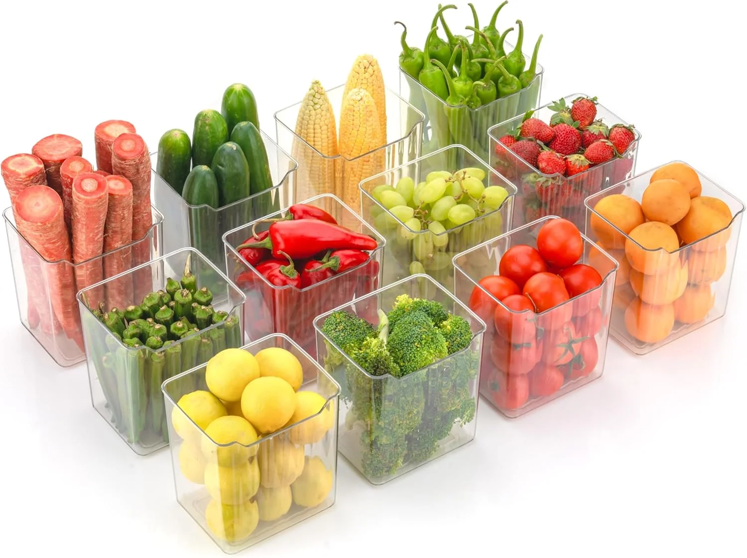 جعبه های نگهداری یخچال Clazkit، ظروف چند منظوره برای نگهداری، سازمان دهنده درب جانبی یخچال صرفه جویی در فضا برای یخچال، آشپزخانه، حمام، لوازم التحریر، لوازم آرایشی - ست 6 عددی شفاف جعبه های نگهداری یخچال Clazkit، ظروف چند منظوره برای نگهداری، سازمان دهنده درب جانبی یخچال صرفه جویی در فضا برای یخچال، آشپزخانه، حمام، لوازم التحریر، لوازم آرایشی - ست 6 عددی شفاف