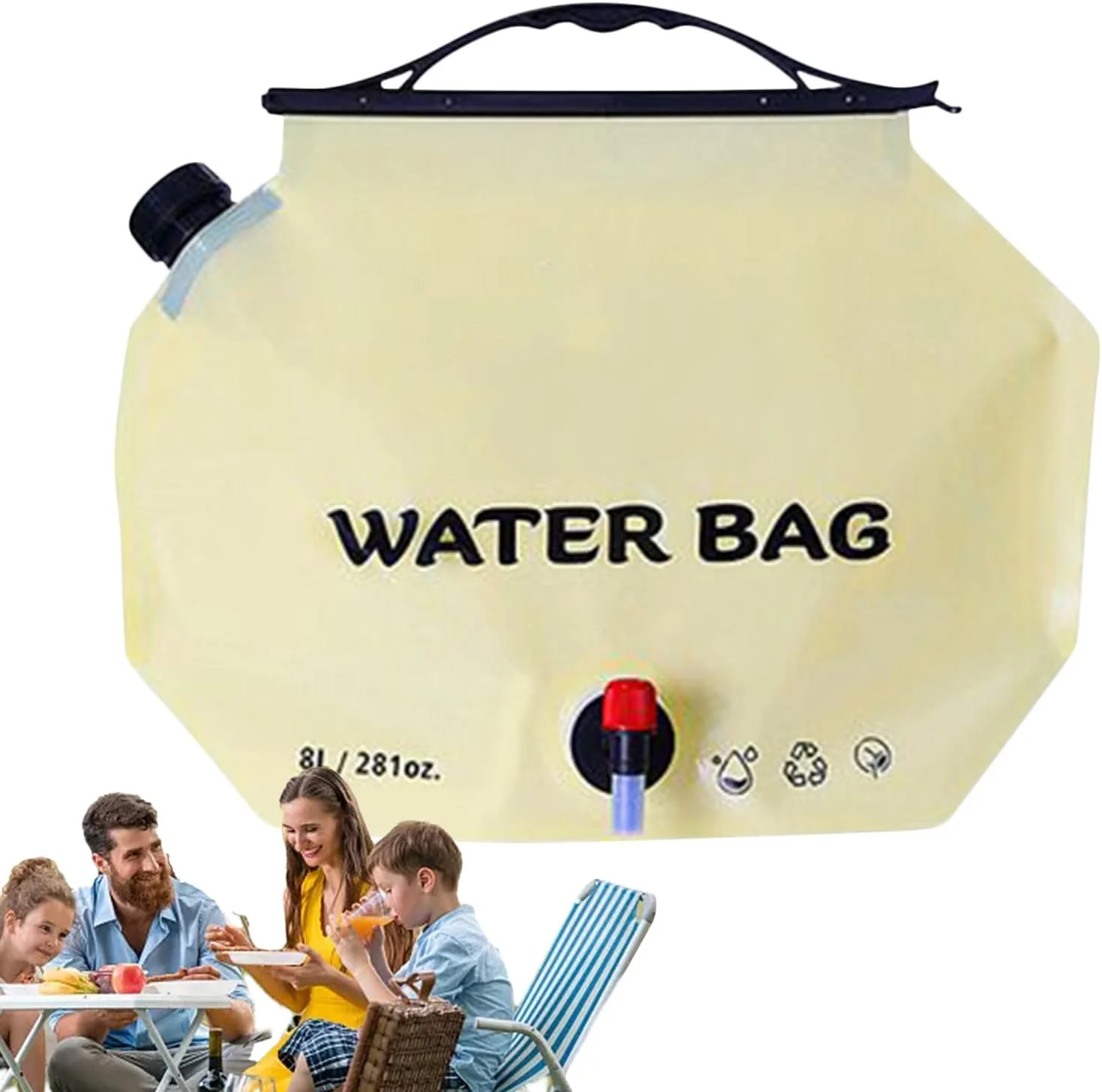 مخزن کیسه آب | کیسه ذخیره آب کمپینگ، کیف تاشو 8 لیتری ضد نشت برای خودرو، مسافرت در فضای باز، آمادگی، پیشگیری از آتش سوزی، پیاده روی، منزل، خودرو، باغ مخزن کیسه آب | کیسه ذخیره آب کمپینگ، کیف تاشو 8 لیتری ضد نشت برای خودرو، مسافرت در فضای باز، آمادگی، پیشگیری از آتش سوزی، پیاده روی، منزل، خودرو، باغ