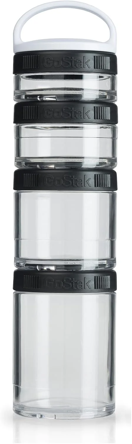 Blender Bottle Go Stak, Black, 150ml, 100ml, 60ml, 40ml
