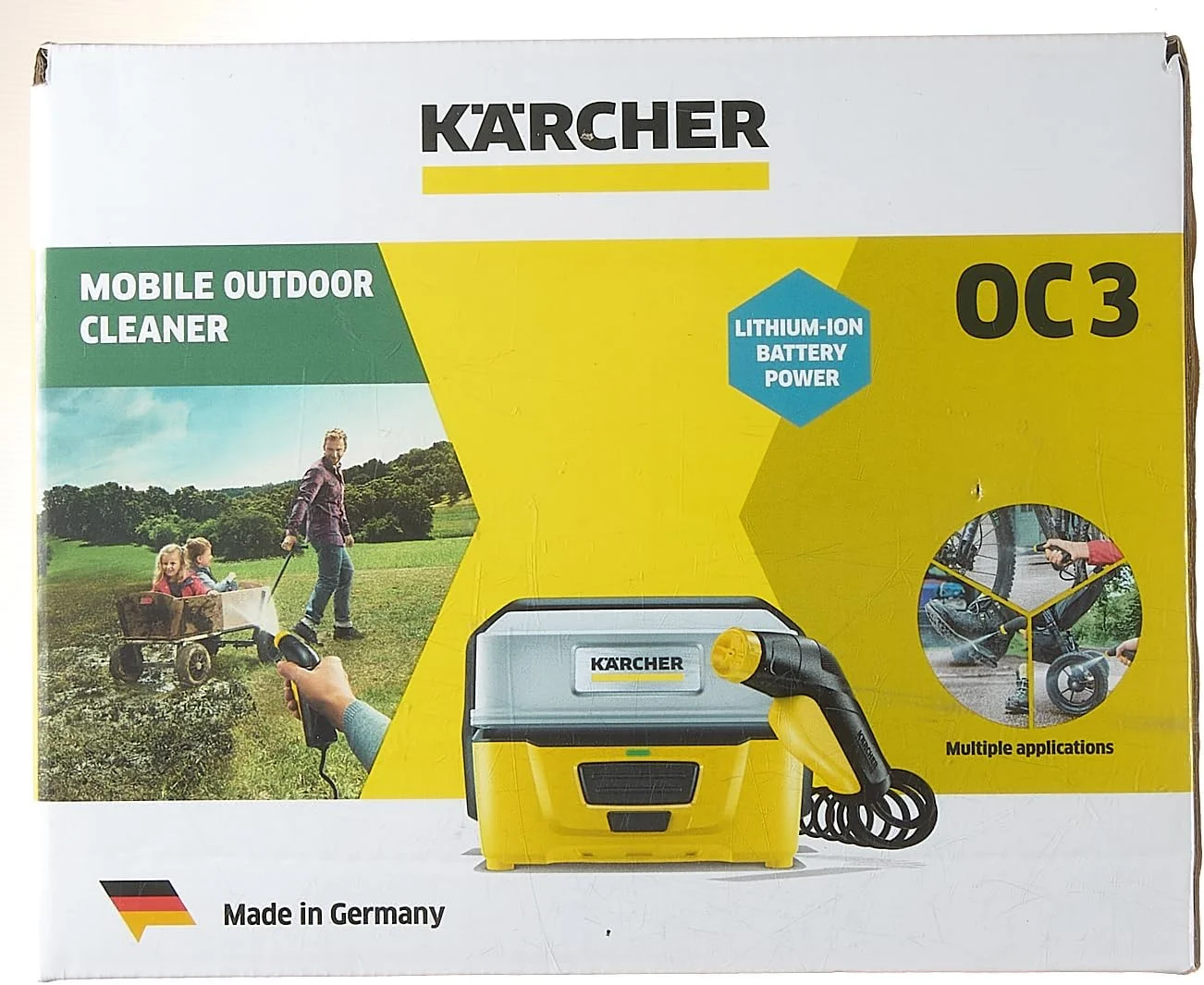 کارواش سیار کارچر مدل OC 3، شوینده قابل حمل برای مصارف سیار، مخزن آب جداشدنی 4 لیتری، باتری لیتیوم-یونی، عمر باتری 15 دقیقه، شلنگ فنری 2.8 متری کارواش سیار کارچر مدل OC 3، شوینده قابل حمل برای مصارف سیار، مخزن آب جداشدنی 4 لیتری، باتری لیتیوم-یونی، عمر باتری 15 دقیقه، شلنگ فنری 2.8 متری