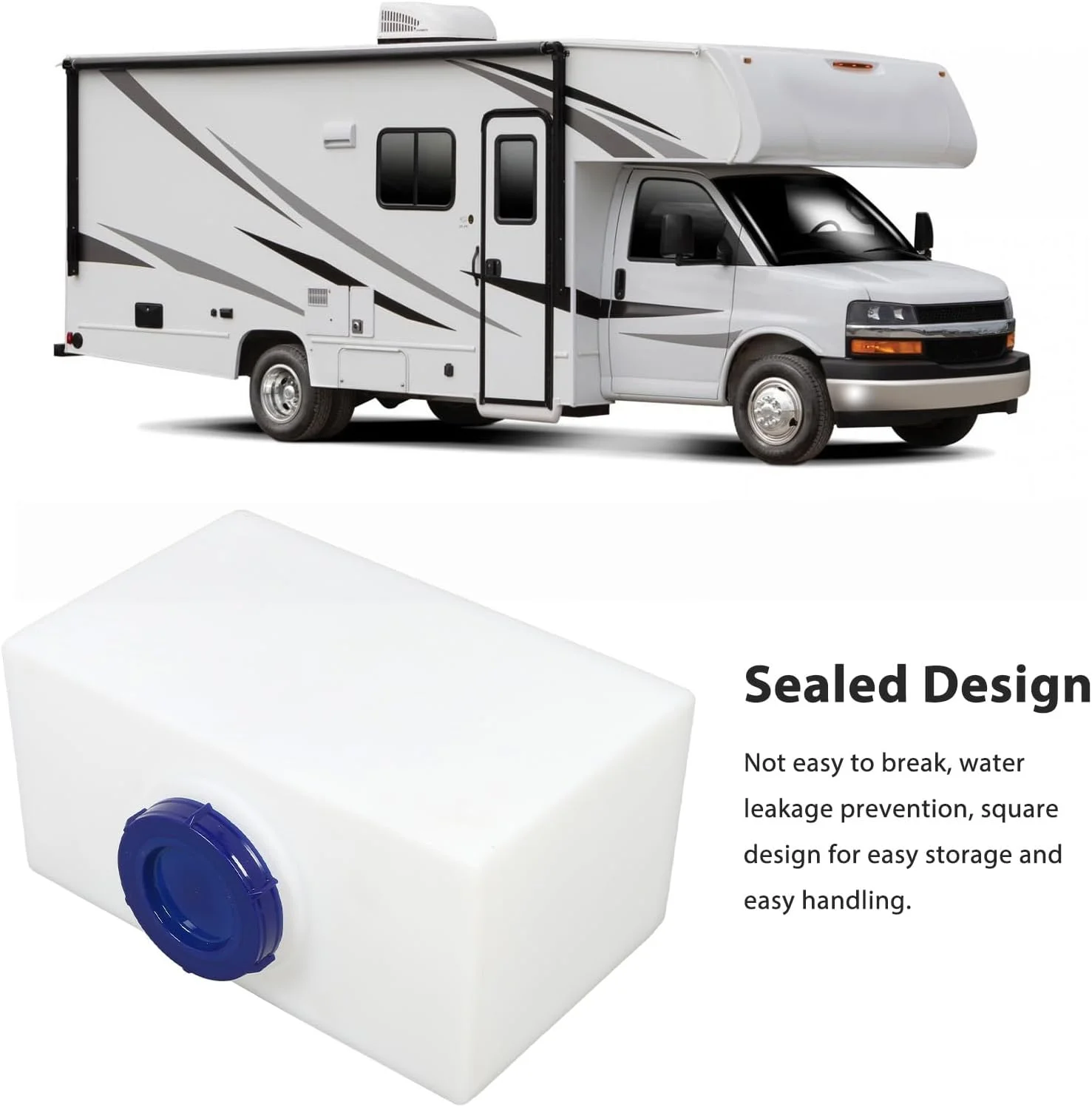 مخزن آب RV Oreilet، مخزن آب شیرین 5 گالنی RV جایگزین برای تریلر قایق تفریحی، برای نوشیدن در کمپینگ، ذخیره سازی و حمل و نقل روزانه آب شیرین
