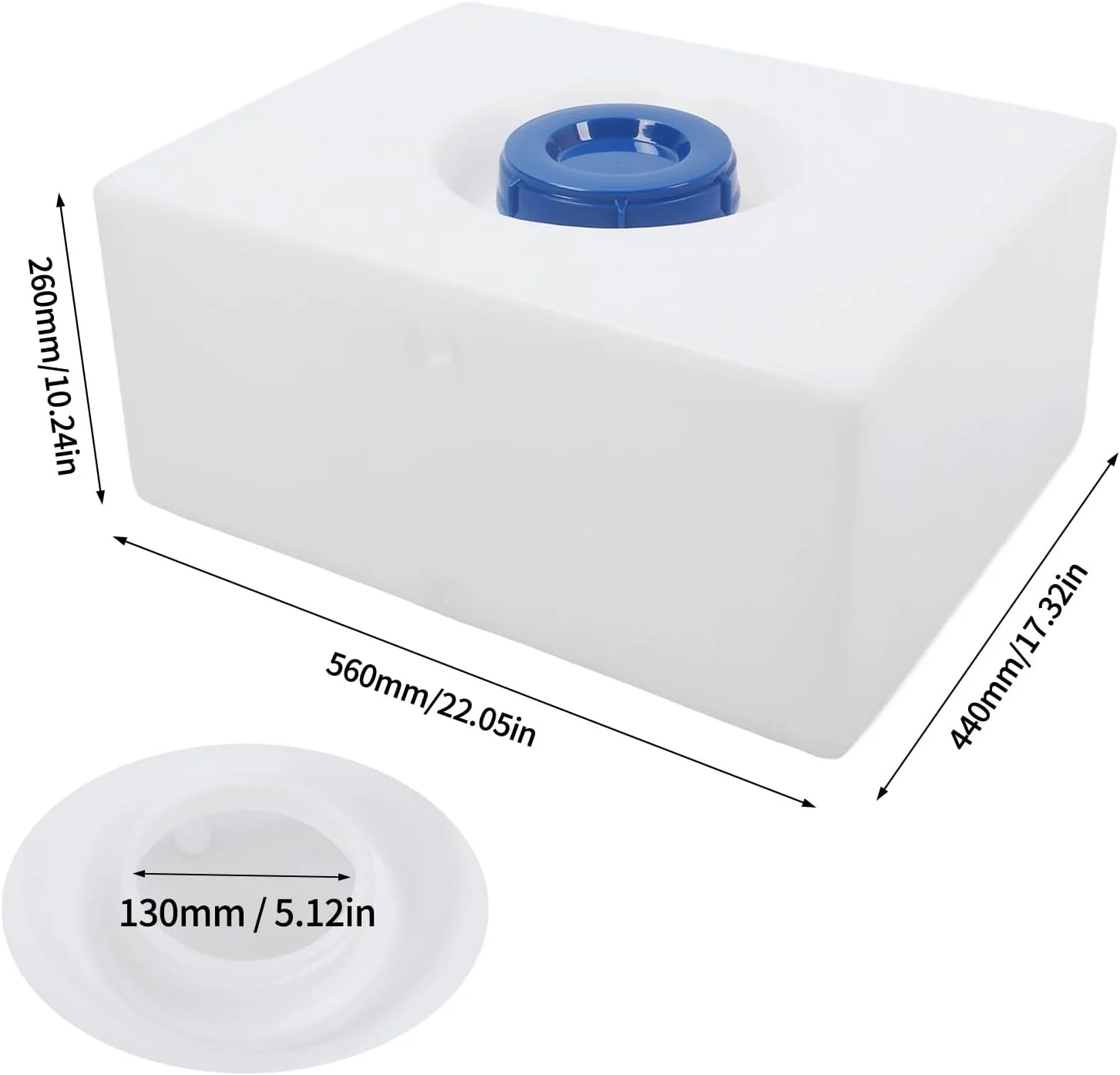 مخزن آب شیرین RV Oreilet، 60 لیتری پلاستیکی با گرید غذایی، ضد نشت، مخزن ذخیره آب آشامیدنی برای تریلر RV، قایق، موتورخانه مخزن آب شیرین RV Oreilet، 60 لیتری پلاستیکی با گرید غذایی، ضد نشت، مخزن ذخیره آب آشامیدنی برای تریلر RV، قایق، موتورخانه