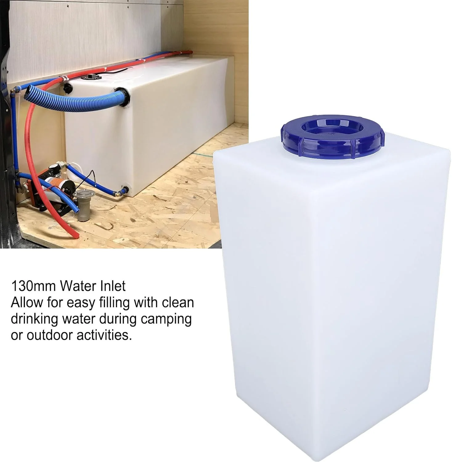 مخزن آب RV اوریلت، مخزن ذخیره آب شیرین قابل حمل 5 گالن برای نوشیدن، پخت و پز، تمیز کردن، دوش گرفتن، برای تریلرها، موتورخانه ها، قایق مخزن آب RV اوریلت، مخزن ذخیره آب شیرین قابل حمل 5 گالن برای نوشیدن، پخت و پز، تمیز کردن، دوش گرفتن، برای تریلرها، موتورخانه ها، قایق