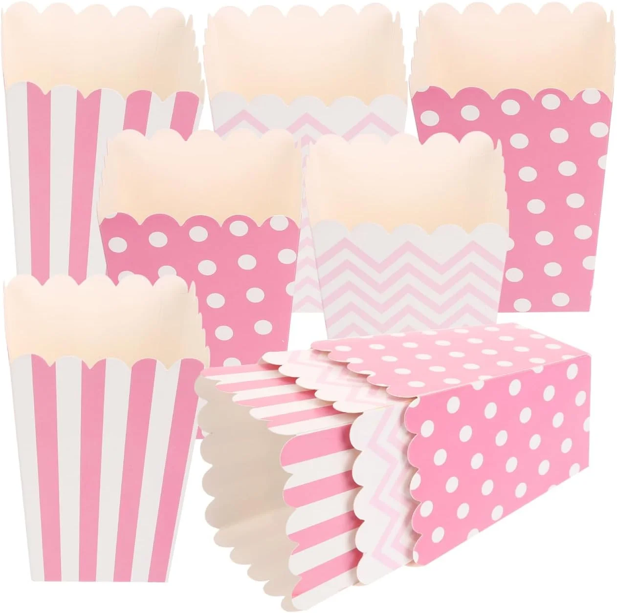 36 عدد سطل و کیسه های هدیه مهمانی - ایده آل برای شب های فیلم، جشن تولد و سرگرمی!