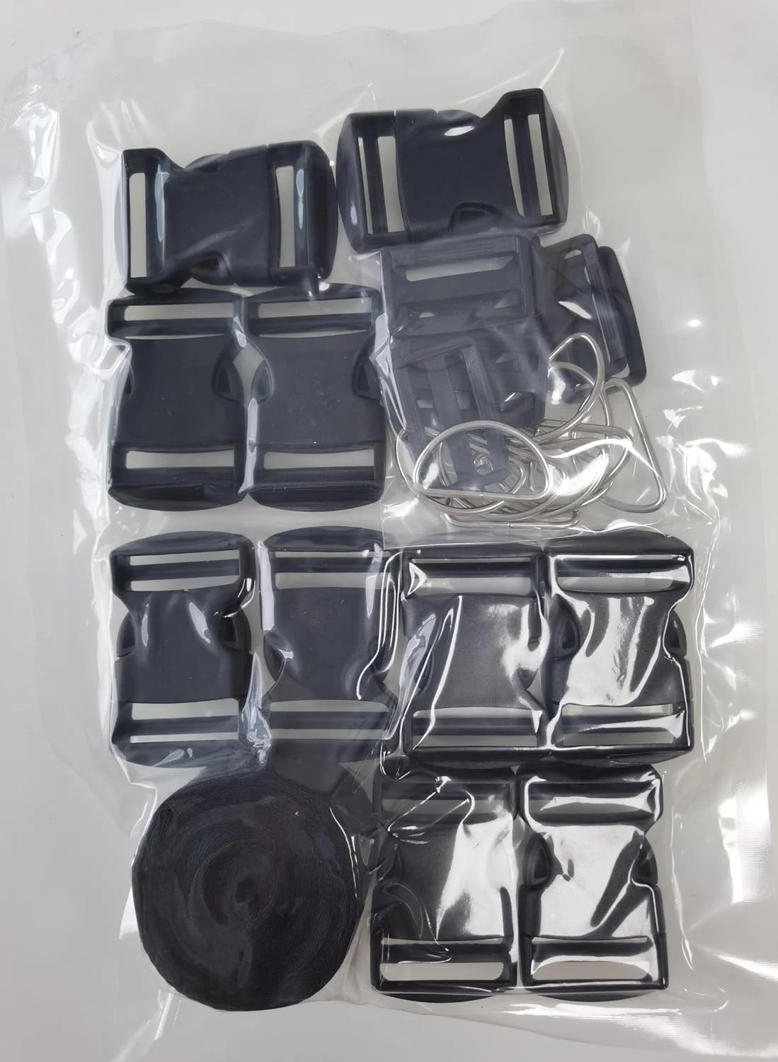 مجموعه 10 عددی سگک HUAZIZ برای تسمه 38 میلی متری، سگک های پلاستیکی رهاسازی جانبی قابل تنظیم، 10 عدد سگک حلقه D فلزی 38 میلی متری برای دستبندهای پاراکورد، قلاده سگ، کوله پشتی مشکی، مشکی، M مجموعه 10 عددی سگک HUAZIZ برای تسمه 38 میلی متری، سگک های پلاستیکی رهاسازی جانبی قابل تنظیم، 10 عدد سگک حلقه D فلزی 38 میلی متری برای دستبندهای پاراکورد، قلاده سگ، کوله پشتی مشکی، مشکی، M