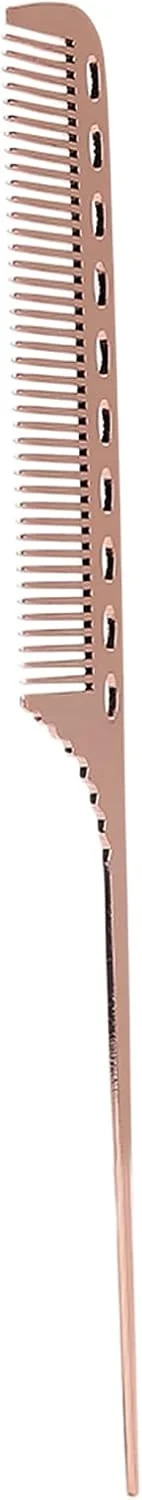 شانه دم باریک، شانه حرفه ای مو برای تقسیم بندی، پوش دادن و حالت دادن پیچیده (قرمز رزا)