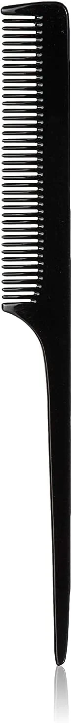 شانه دم موشی دندانه ریز مشکی دست ساز SKINPLUS، ۲۲ سانتی متر در ۲ سانتی متر