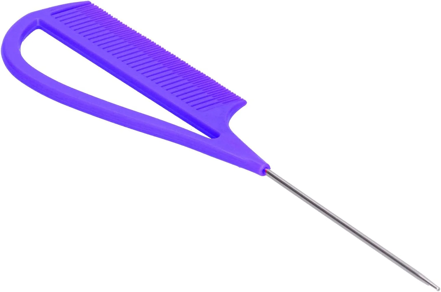 شانه حالت دهنده مو Shanrya، شانه دم موشی 24.2x5.5 سانتی متری برای هایلایت، اصلاح و حالت دادن مو در خانه، آرایشگاه، پیرایشگاه، مناسب برای موهای کوتاه و بلند (بنفش)