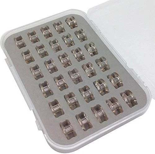 جعبه 30 عددی ماسوره پلاستیکی HONEYSEW مدل 172336S مناسب برای چرخ خیاطی های سینگر 8774، 9005، 8007، 9010، 9015، 9018 کلاس 66 و همچنین مناسب برای وایت 8600، 8800#172222p سینگر کلاس 66