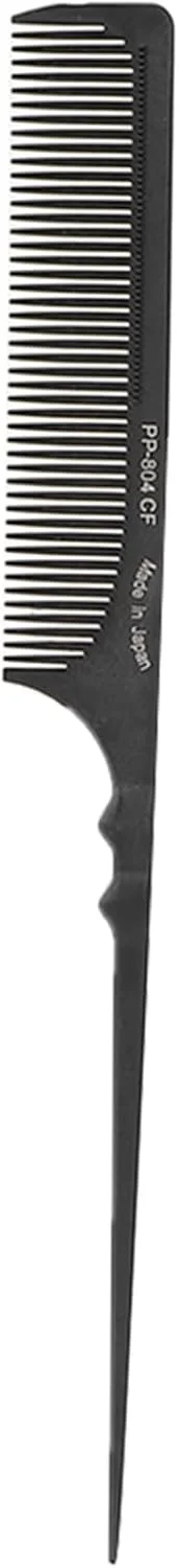 شانه دم موشی، شانه پوش دهنده مقاوم در برابر حرارت با کیفیت حرفه ای، شانه دم باریک آرایشگاهی برای انواع مو (مشکی) (PP-804)