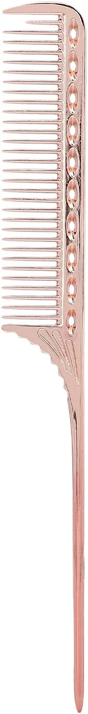 شانه دم موشی، شانه حالت دهنده موی حرفه ای آرایشگاهی، شانه فلزی آلومینیومی، ابزار حالت دهنده قابل حمل (رزگلد)