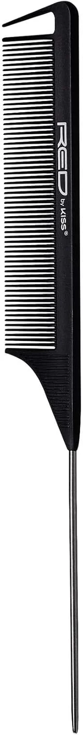 شانه دم باریک و پوش دهنده مو رد بای کیس، 3 عددی، ضد وز و مقاوم در برابر حرارت (مشکی)