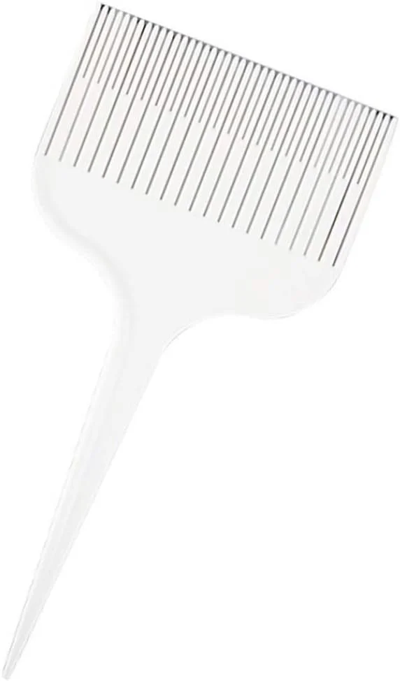 شانه‌های دم موشی برای هایلایت، فویل، رنگ کردن مو، ابزار حالت دهی با دندانه های ظریف و پهن، مناسب برای استفاده در خانه و سالن، سفید