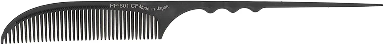 شانه دم موشی، شانه دم باریک، شانه دم باریک حرفه ای مقاوم در برابر حرارت مناسب برای آرایشگری و حالت دادن به مو برای انواع مو مشکی (PP-801)