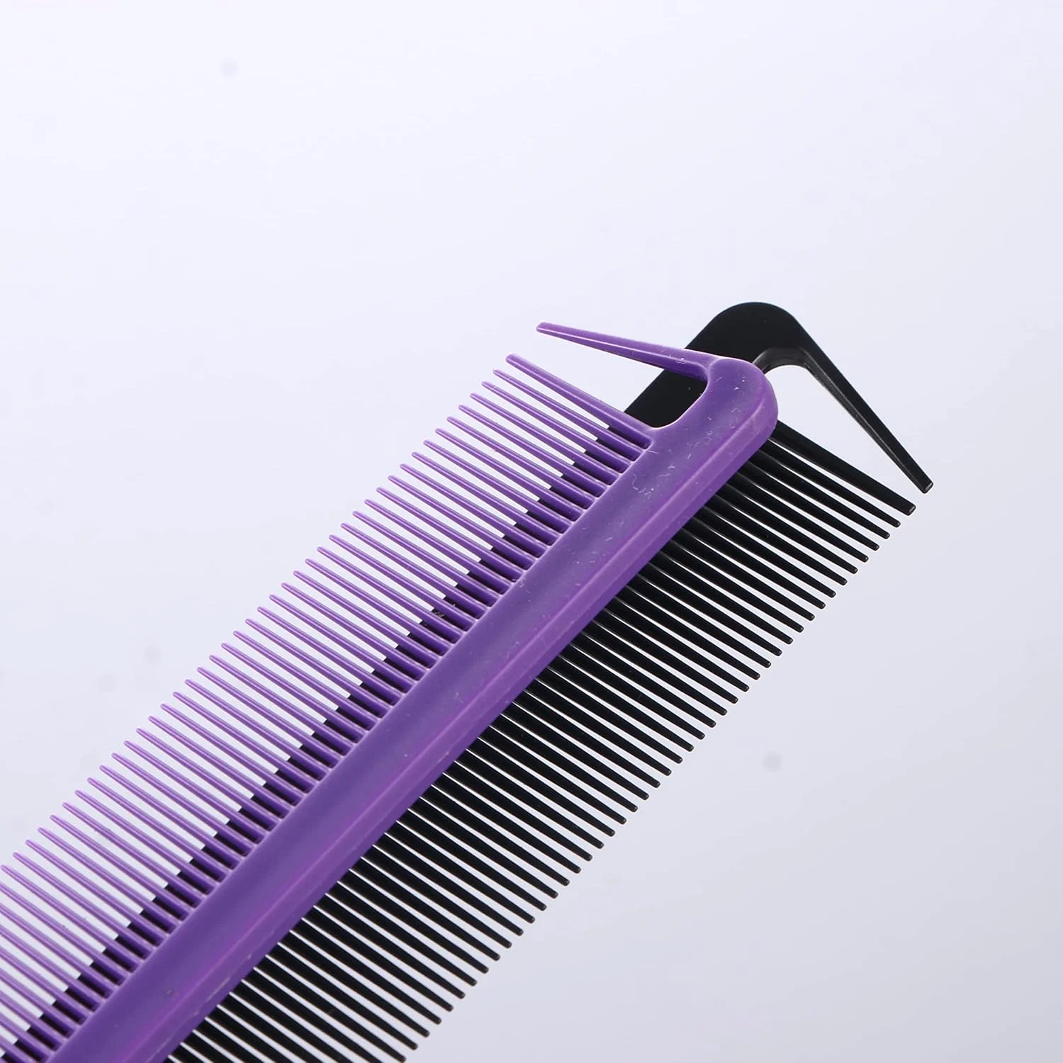 شانه دم موشی، شانه فلزی دندانه ریز ضد الکتریسیته ساکن، ابزار حالت دهی حرفه ای، شانه دم مو برای پوش دادن ریشه مو و حجم دادن (3 رنگ)