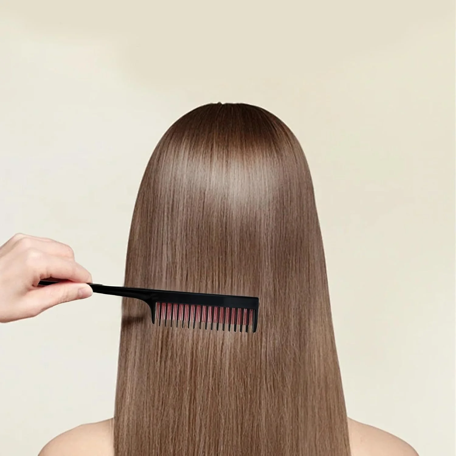 شانه رنگ و هایلایت Qusmeiyici، 4 عددی، برس پوش دهی مو، شانه دم موشی برای آرایشگری و حالت دادن به مو