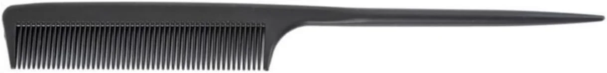 شانه دم موشی حرفه ای، طول 22.4 سانتی متر، شانه حالت دهنده مو با دندانه های ظریف مشکی