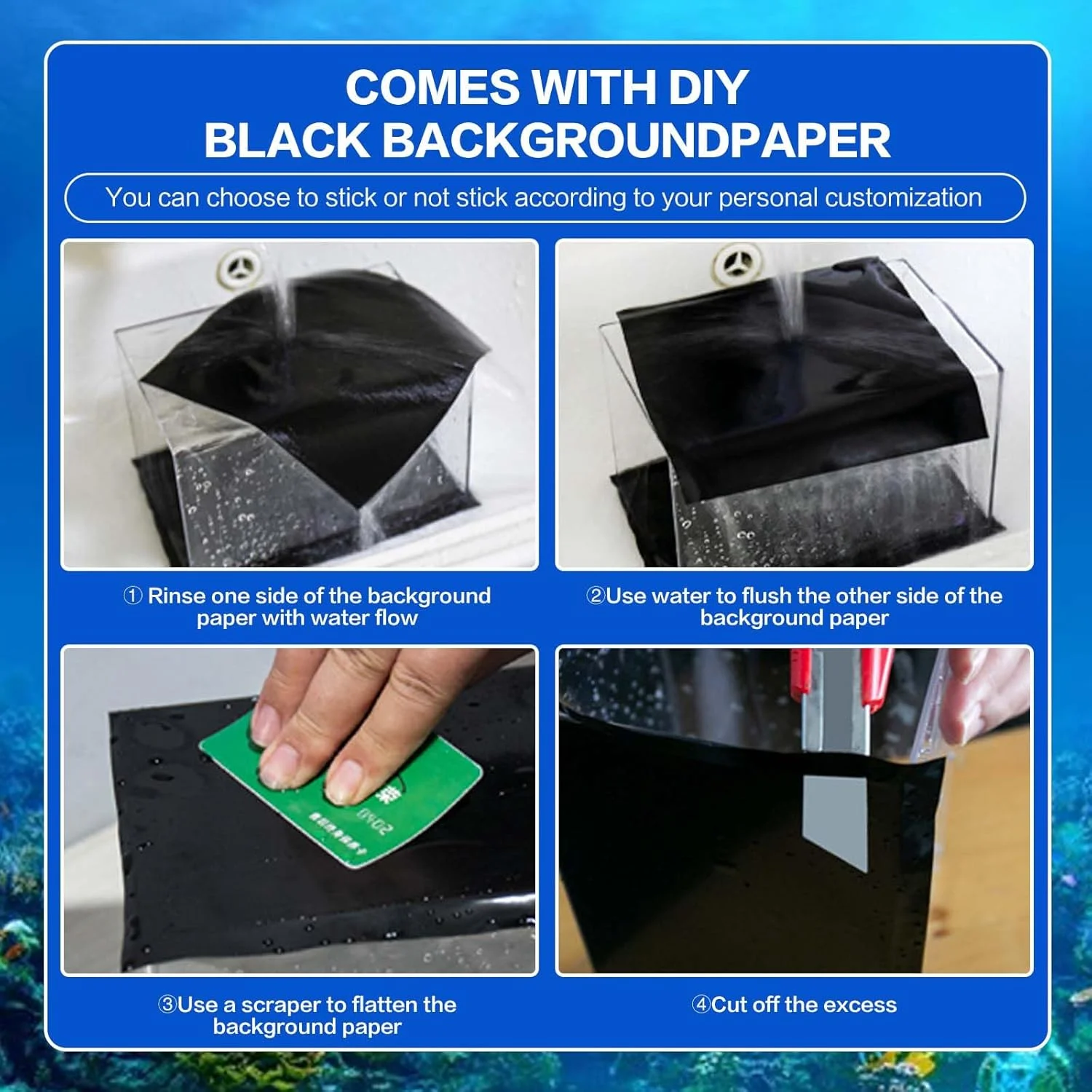 لوازم جانبی آکواریوم ماهی با فشار منفی خلاقانه SUSOO با براکت های جهانی - کیت آسانسور ماهی آکریلیک قابل ارتقا و پر کردن خودکار آب، دکوراسیون آکواریوم دیواری برای آکواریوم های با ضخامت 2 تا 18 میلی متر