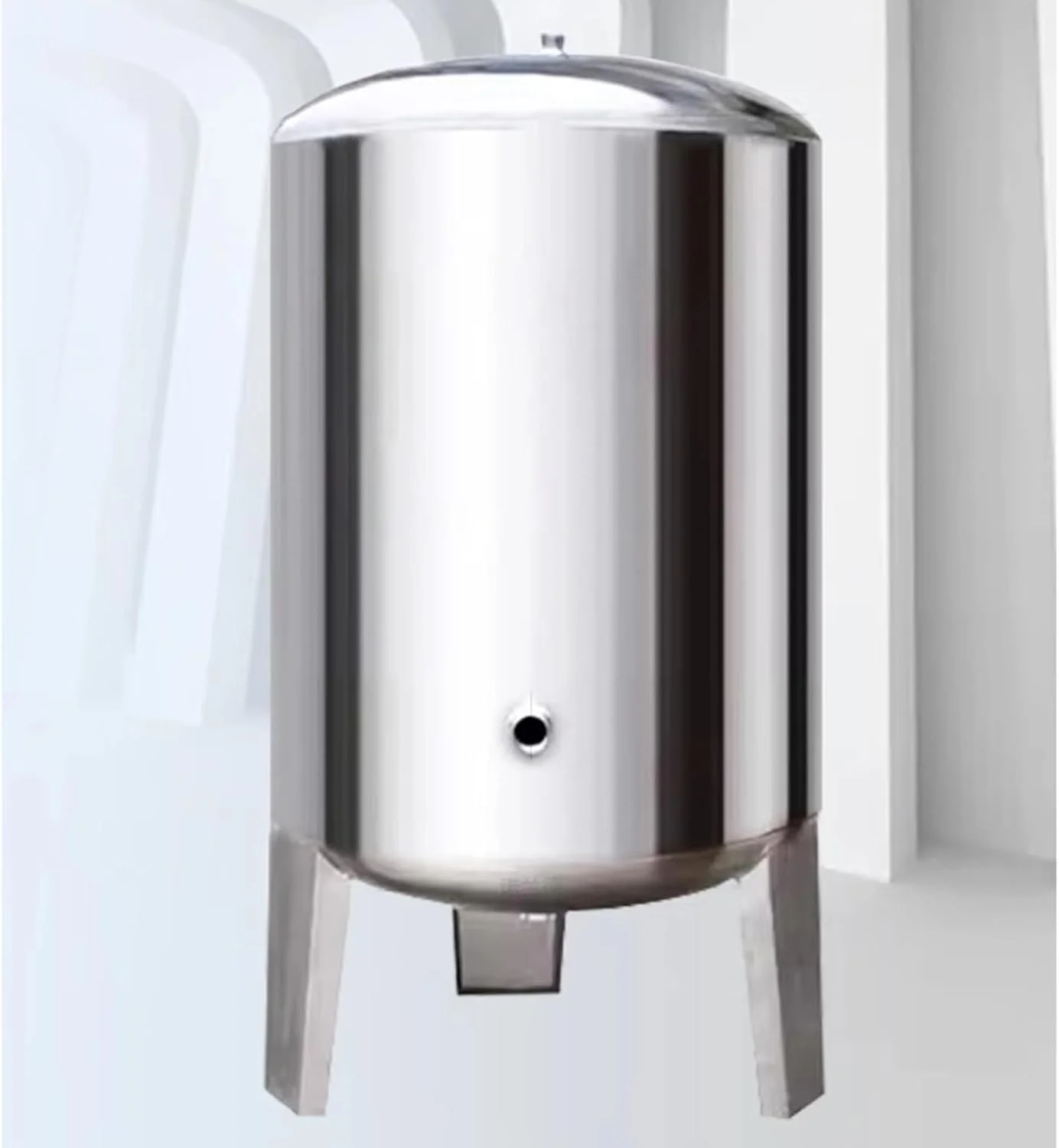 مخزن تحت فشار عمودی برای چاه آب، مخزن ذخیره آب استیل ضد زنگ برای خانه/زیرزمین، مخازن تحت فشار (50x115 سانتی متر (200 لیتر))