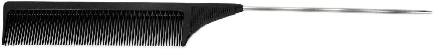 شانه دم موشی Meiyya، شانه حالت دهنده مو زنانه برای آرایشگر (مشکی)