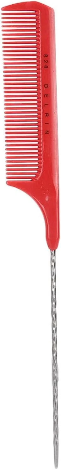 شانه دم باریک حرفه ای آرایشگری مییا، شانه حالت دهنده مو، مناسب برای سالن و منزل (قرمز)