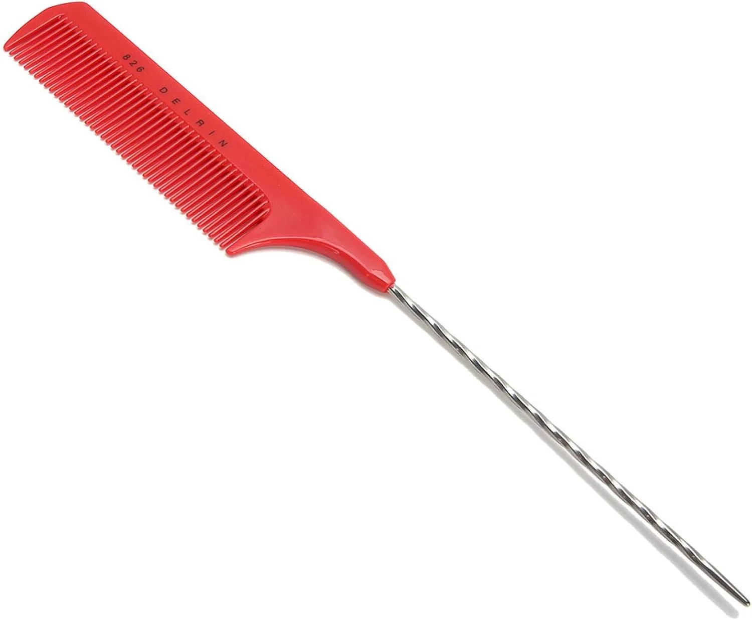 شانه دم باریک حرفه ای آرایشگری مییا، شانه حالت دهنده مو، مناسب برای سالن و منزل (قرمز)