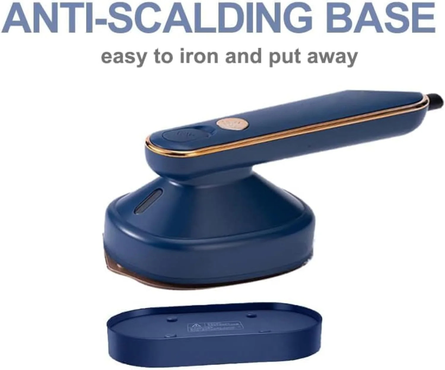 اتو بخار مسافرتی عمودی Muzna - اتو بخار کوچک و جمع و جور برای مسافرت، لحاف دوزی و خیاطی با مخزن آب 125 میلی لیتری، طراحی سبک