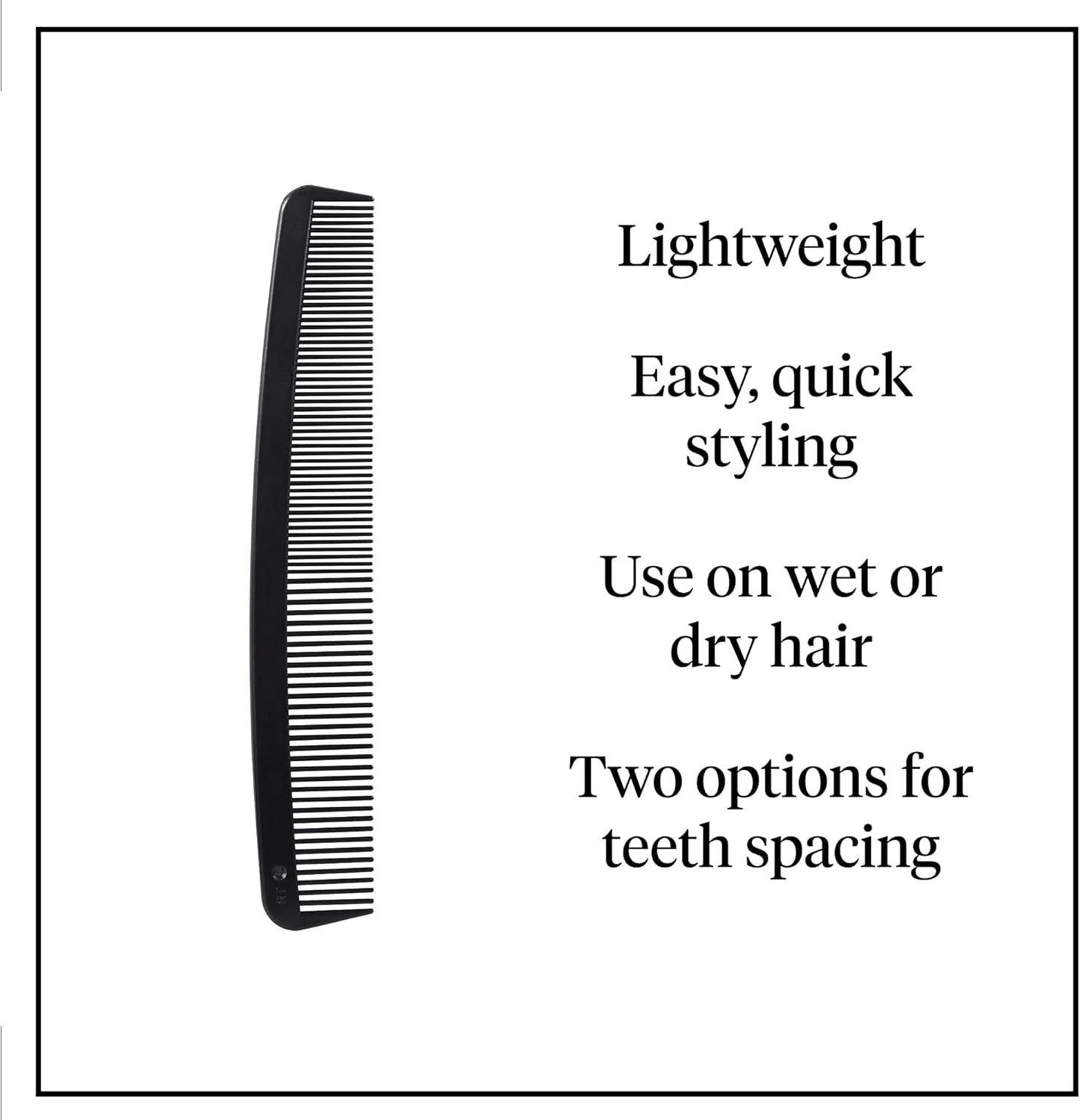 شانه مو پلاستیکی McKesson، استفاده برای یک بیمار، مشکی، 7 اینچ، 36 عدد