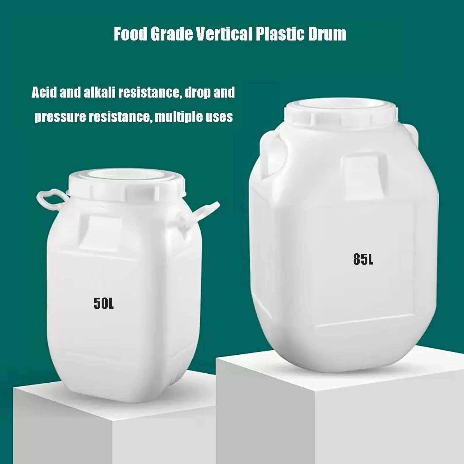 مخزن آب ضخیم IJHGH، تانکر آب عمودی ضخیم شده، سطل ذخیره آب پلاستیکی قابل حمل برای کمپینگ، مهمانی در فضای باز، خانه متحرک، سفر اضطراری، فعالیت های خارج از منزل