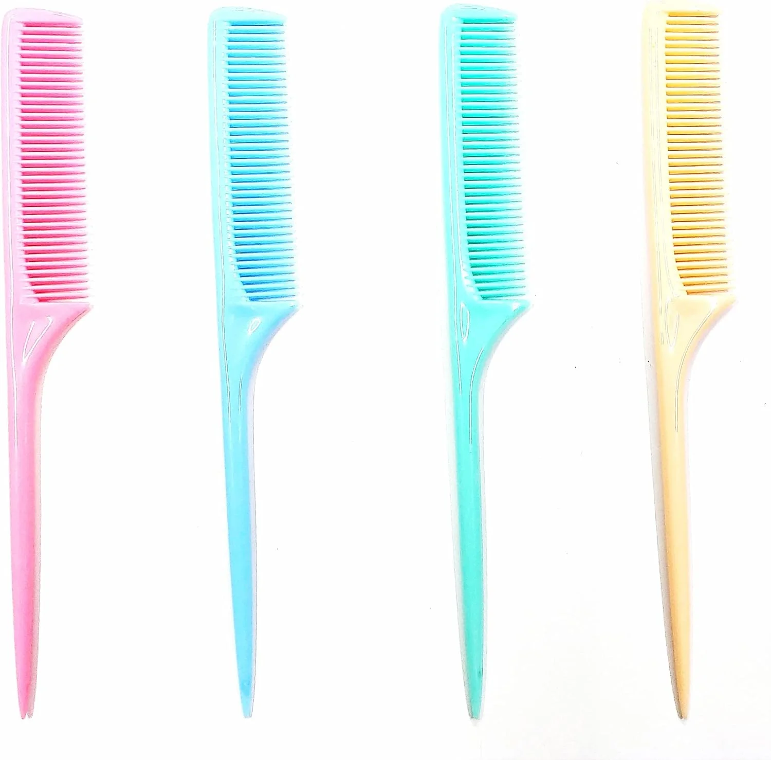 شانه دم موشی چوبی میپل، شانه حالت دهنده دندانه ریز، ضد الکتریسیته ساکن، مقاوم در برابر حرارت، مناسب برای پوش دادن، بافتن، جدا کردن مو، حجم دادن و حالت دادن مو (بسته 4 عددی)