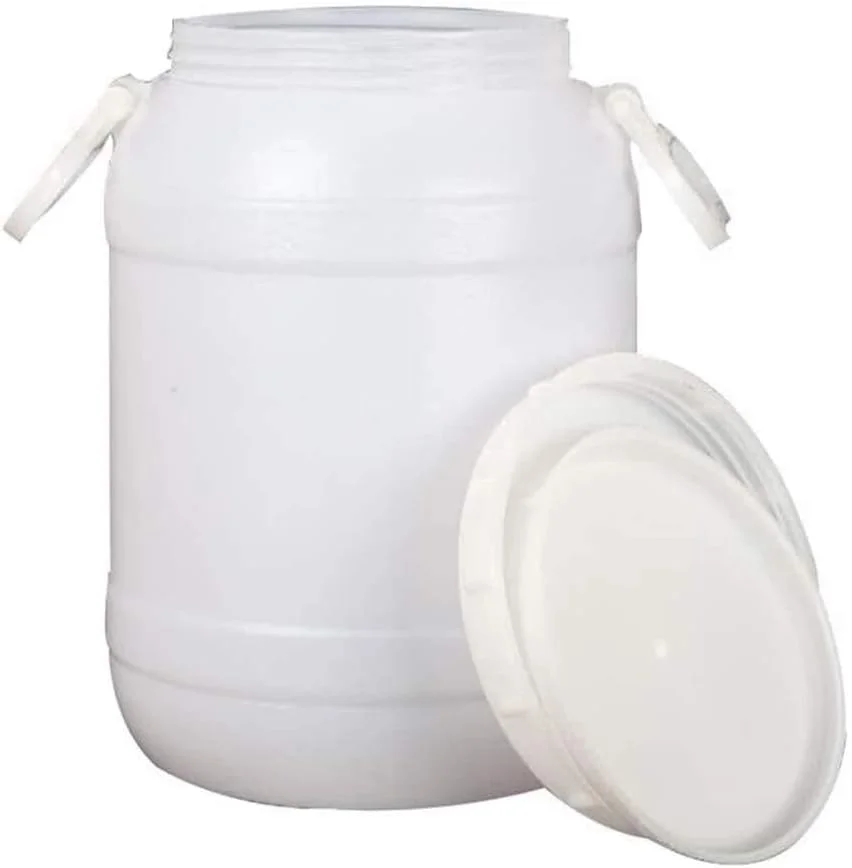 سطل پلاستیکی ذخیره آب خانگی IJHGH، مناسب مواد غذایی، مخزن ذخیره آب ضخیم عمودی با درب، سطل ذخیره سازی عسل/تخمیر با ظرفیت بالا و مهر و موم شده