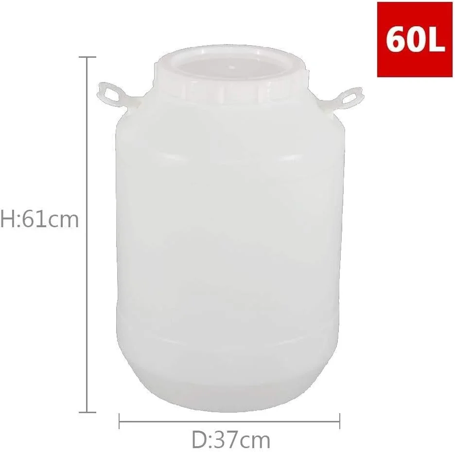 سطل پلاستیکی ذخیره آب خانگی IJHGH، مناسب مواد غذایی، مخزن ذخیره آب ضخیم عمودی با درب، سطل ذخیره سازی عسل/تخمیر با ظرفیت بالا و مهر و موم شده سطل پلاستیکی ذخیره آب خانگی IJHGH، مناسب مواد غذایی، مخزن ذخیره آب ضخیم عمودی با درب، سطل ذخیره سازی عسل/تخمیر با ظرفیت بالا و مهر و موم شده