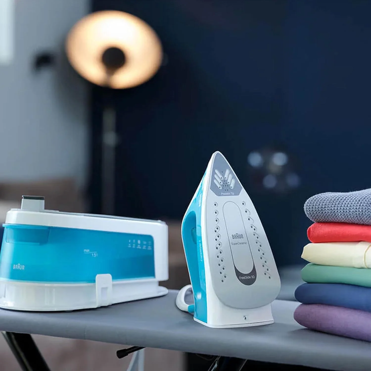 Braun CareStyle 1 Steam Generator Iron, Vertical Steaming, 2200 Watts, 1.5L Water Tank, Double Steam, 4 Precision Settings, 6 Bar pressure, IS 1013 White/Turquoise Braun CareStyle 1 Steam Generator Iron, Vertical Steaming, 2200 Watts, 1.5L Water Tank, Double Steam, 4 Precision Settings, 6 Bar pressure, IS 1013 White/Turquoise
