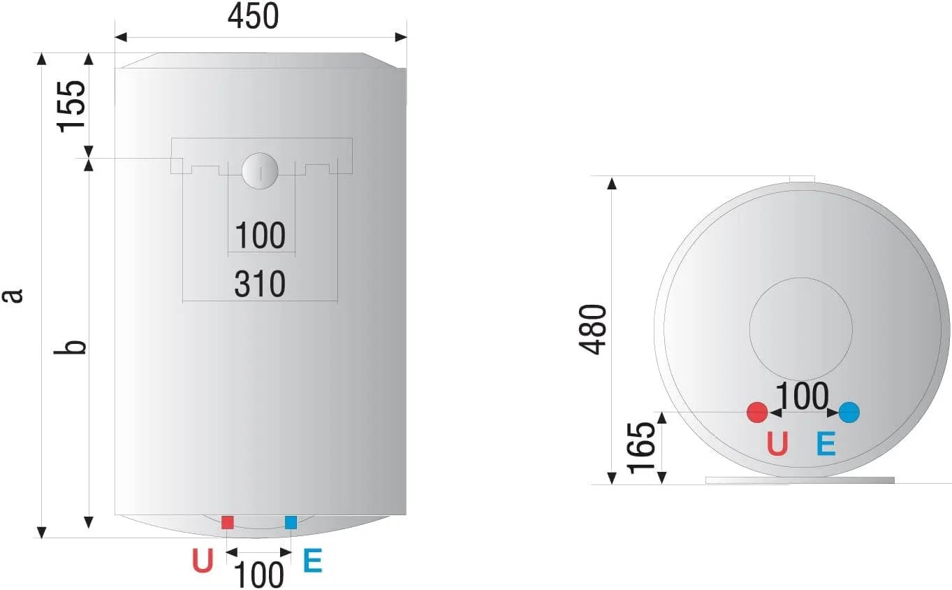آبگرمکن 50 لیتری آریستون، عمودی، نگهداری آسان، تنظیم دمای خارجی، مخزن فولادی لعاب دار، کم مصرف، 1.5 کیلووات 230 ولت، SG50V
