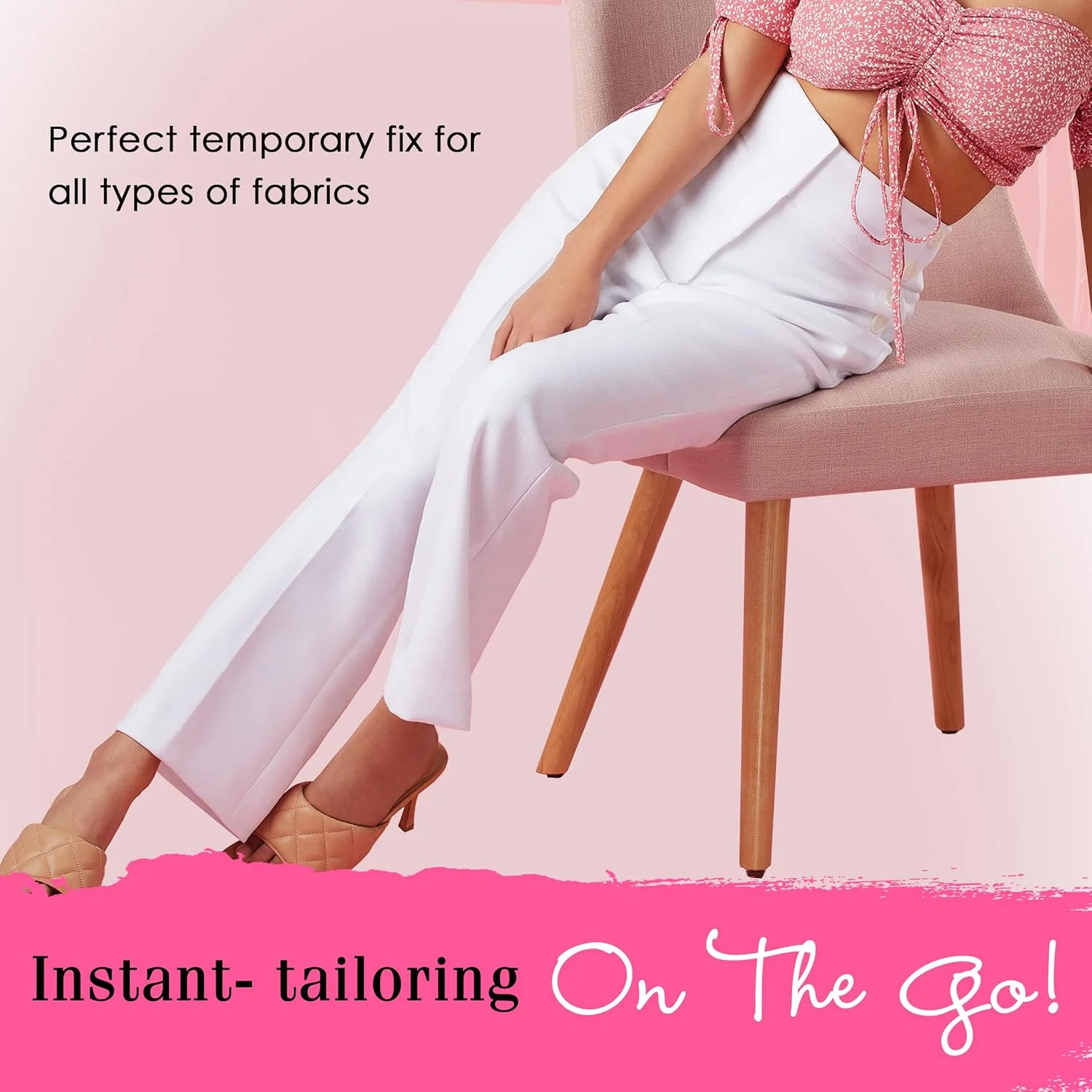 Hollywood Fashion Secrets Temporary Hem Tape, Fabric Friendly Medical-Grade Double-Stick Adhesive Strips - Ideal for Temporary Hemming of Jeans, Jacket Cuffs, Skirts, and Dresses - 18 pcs Hollywood Fashion Secrets Temporary Hem Tape, Fabric Friendly Medical-Grade Double-Stick Adhesive Strips - Ideal for Temporary Hemming of Jeans, Jacket Cuffs, Skirts, and Dresses - 18 pcs