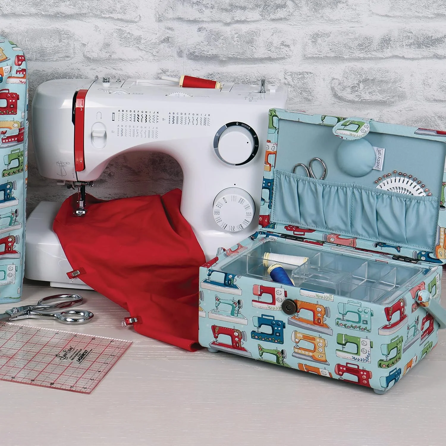 Hobby Gift Large Sewing Craft Hobby Storage Box, Rectangle, Sewing Machines Hobby Gift Large Sewing Craft Hobby Storage Box, Rectangle, Sewing Machines