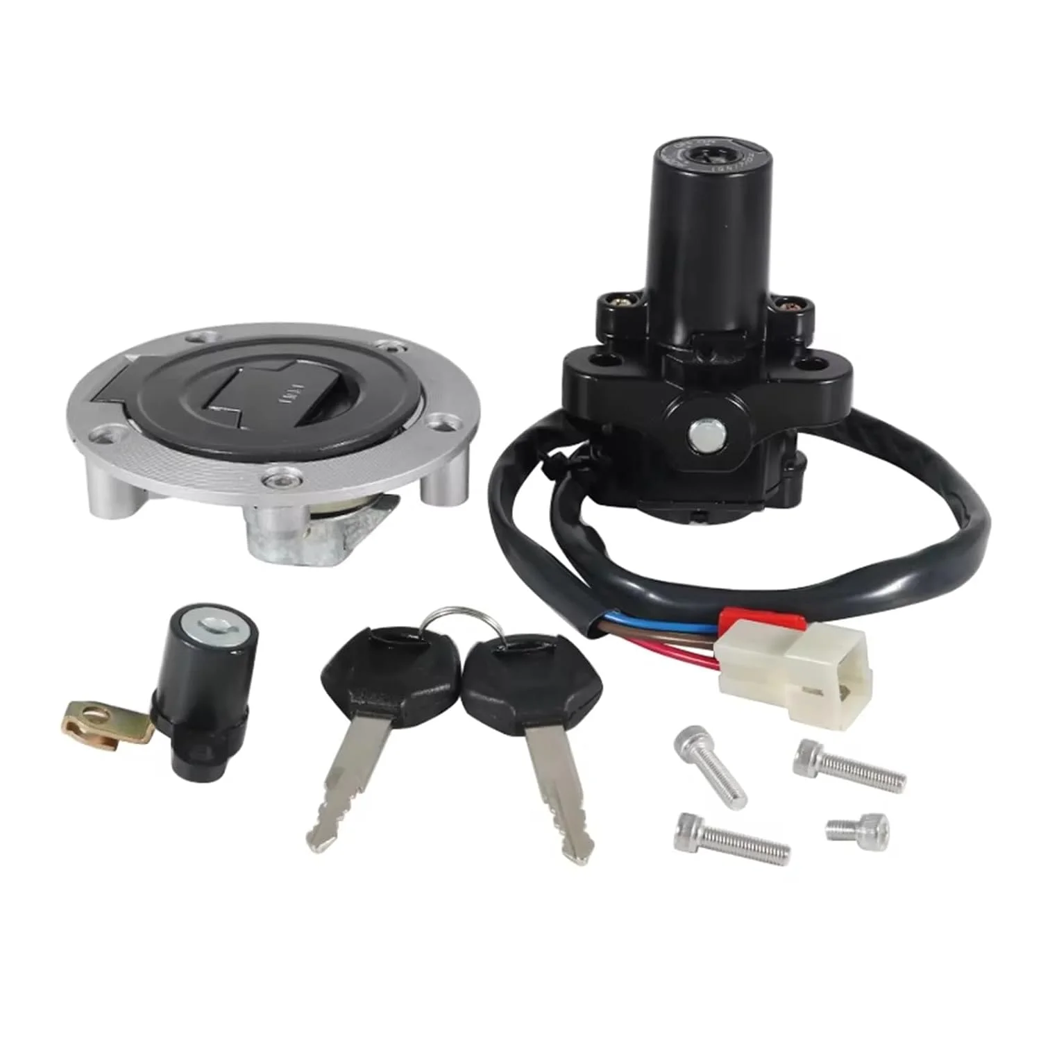 سوئیچ استارت موتور سیکلت سازگار با Xt660 و Xt660z و Tenere مدل 2008-2013، لوازم جانبی موتور سیکلت، کیت قفل درب باک