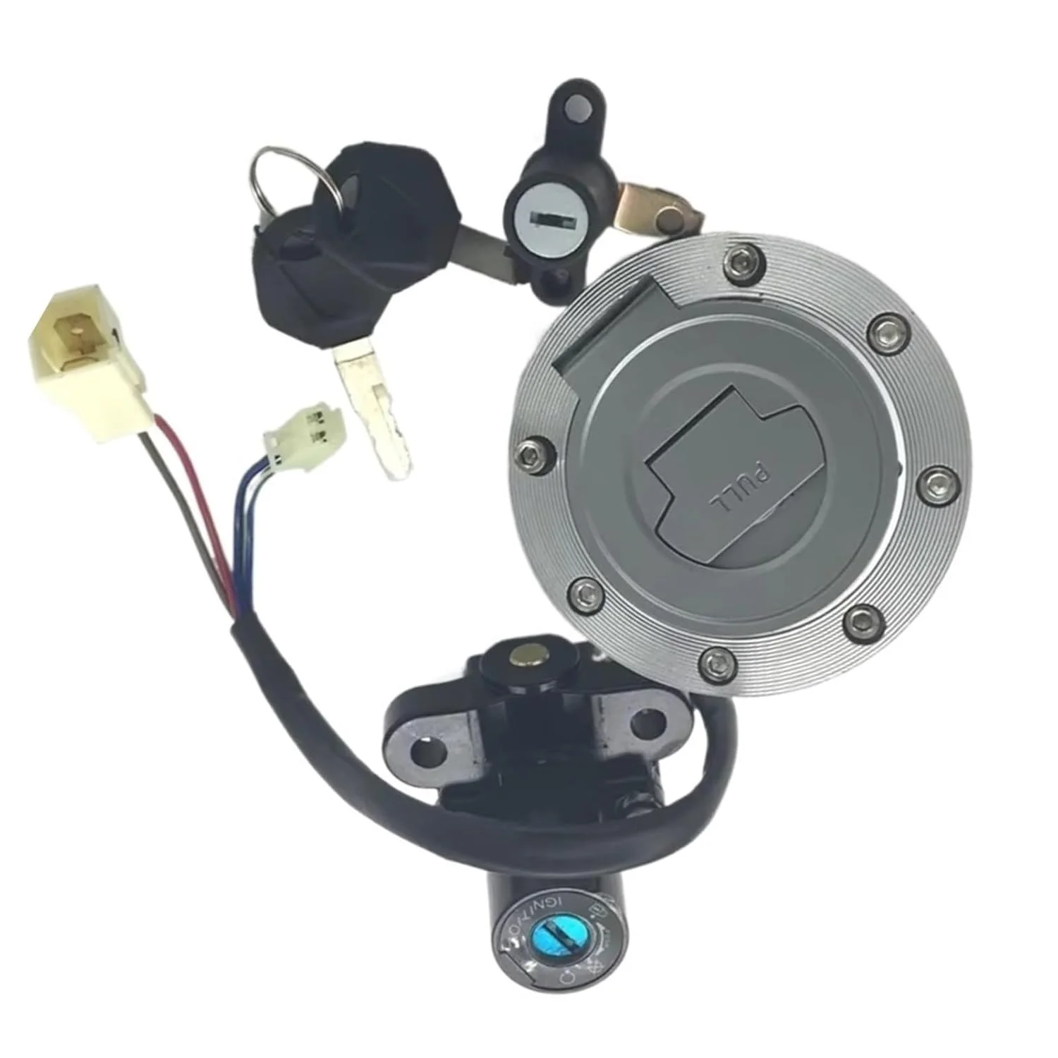 سوئیچ استارت موتور سیکلت سازگار با Fz8, Fz8n, Fz8s مدل های 2011, 2012, 2013 و Fz6r مدل های 2004-2016، لوازم جانبی موتور سیکلت، کیت قفل درب باک