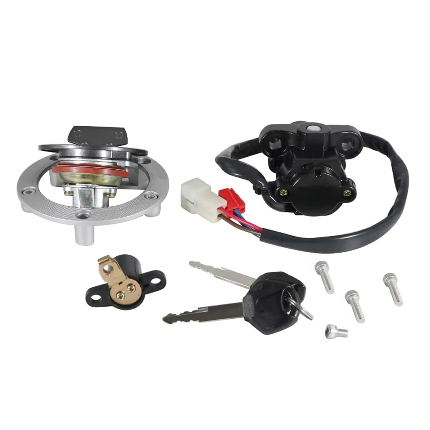 سوئیچ استارت موتور سیکلت سازگار با Xt660 و Xt660z و Tenere مدل 2008-2013، لوازم جانبی موتور سیکلت، کیت قفل درب باک