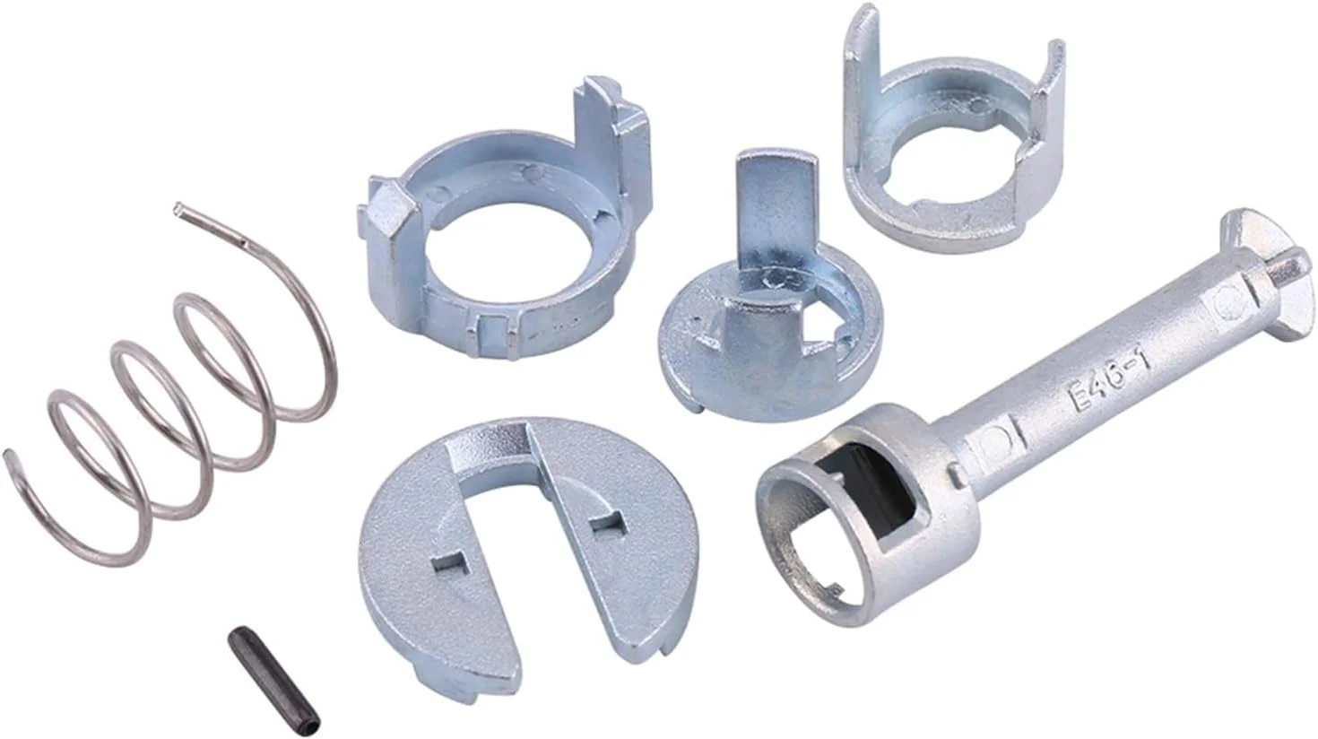 کیت تعمیر قفل درب خودرو Haosie، کیت تعمیر سیلندر قفل درب جلو چپ و راست سازگار با سری 3 E46 مدل 1998-2005