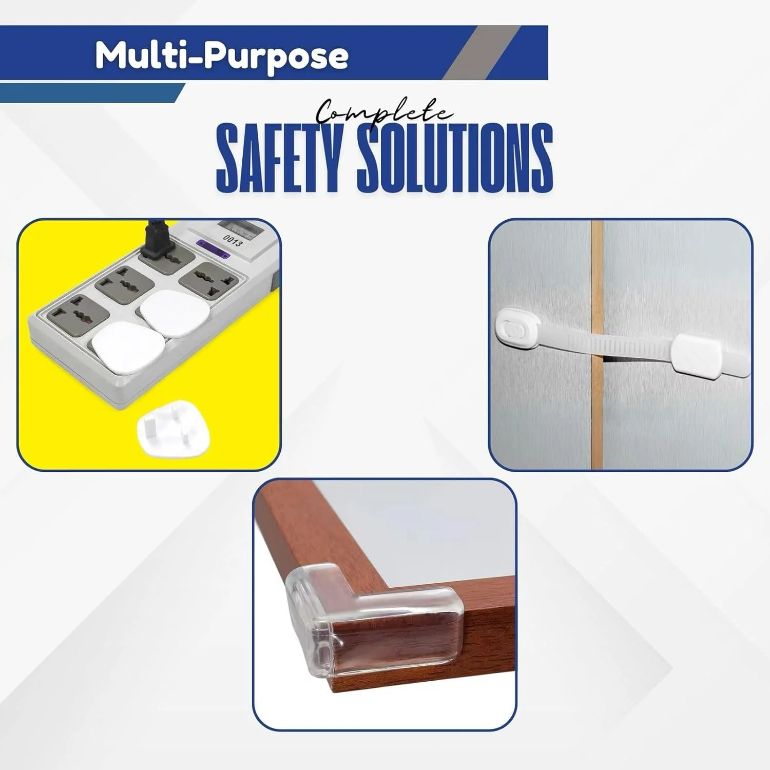 کیت ایمنی کودک هوشمند خانگی، کیت کامل ایمنی کودک شامل قفل های ایمنی، محافظ گوشه و پوشش پریز (22 تکه)